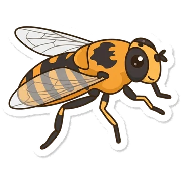 Sticker of Batman hoverfly