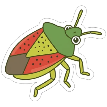 Sticker of Birch shield bug
