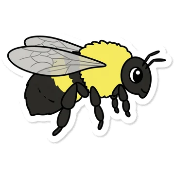 Sticker of Brown-belted bumblebee