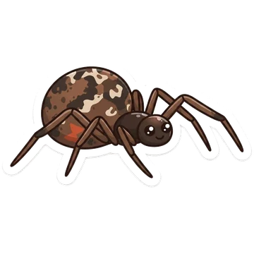 Sticker of Brown widow