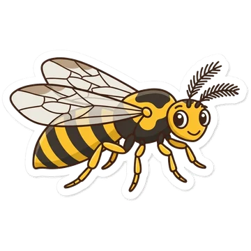 Sticker of Common pine sawfly