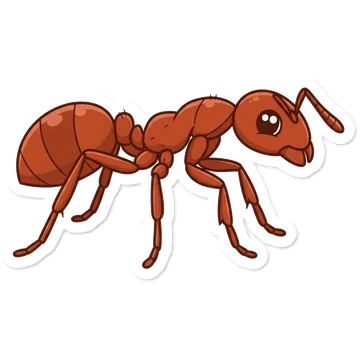 Sticker of Common red ant