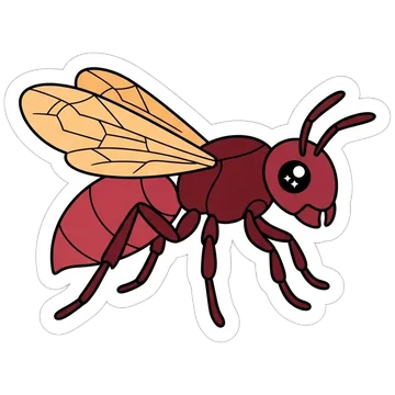 Sticker of Common spangle gall wasp