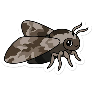 Sticker of Eyed hawk-moth