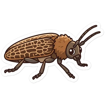 Sticker of Huhu beetle
