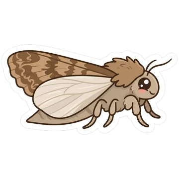 Sticker of Mullein moth