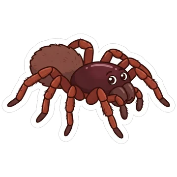 Sticker of Northern tree-dwelling funnel-web spider