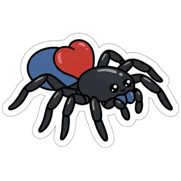 Sticker of Red-headed mouse spider