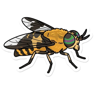 Sticker of Splayed deerfly