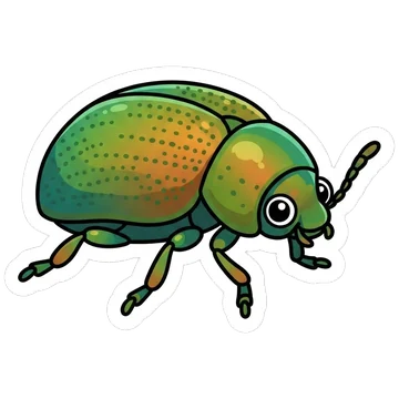 Sticker of Tansy beetle
