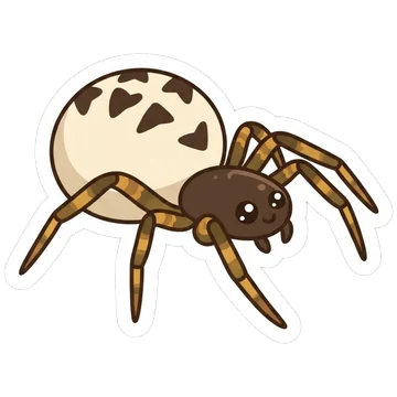 Sticker of Triangulate cobweb spider