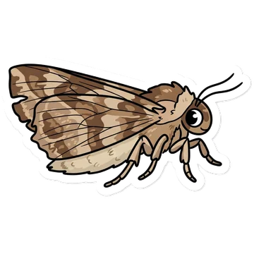 Sticker of Vampire moth