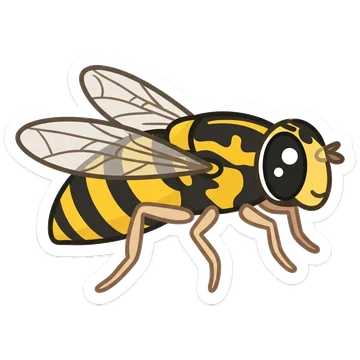 Sticker of Yellowjacket hoverfly
